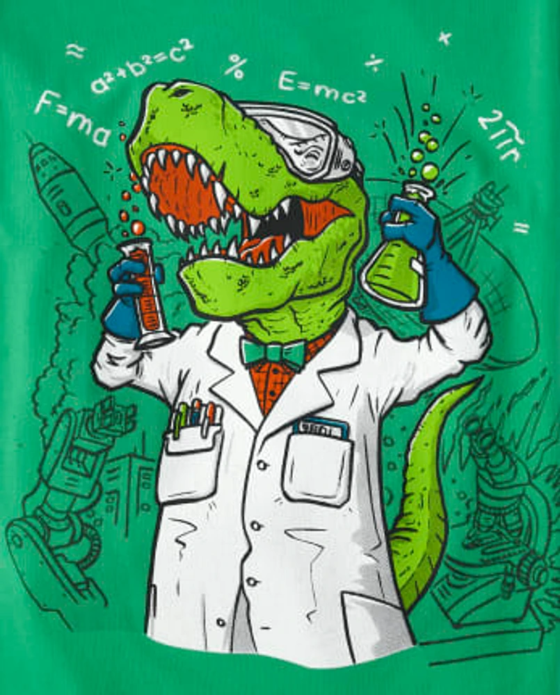 Boys Scientist Dino Graphic Tee