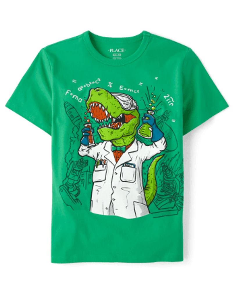 Boys Scientist Dino Graphic Tee