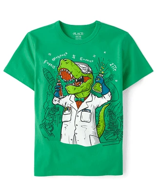 Boys Scientist Dino Graphic Tee