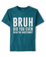 Boys Bruh Directions Graphic Tee