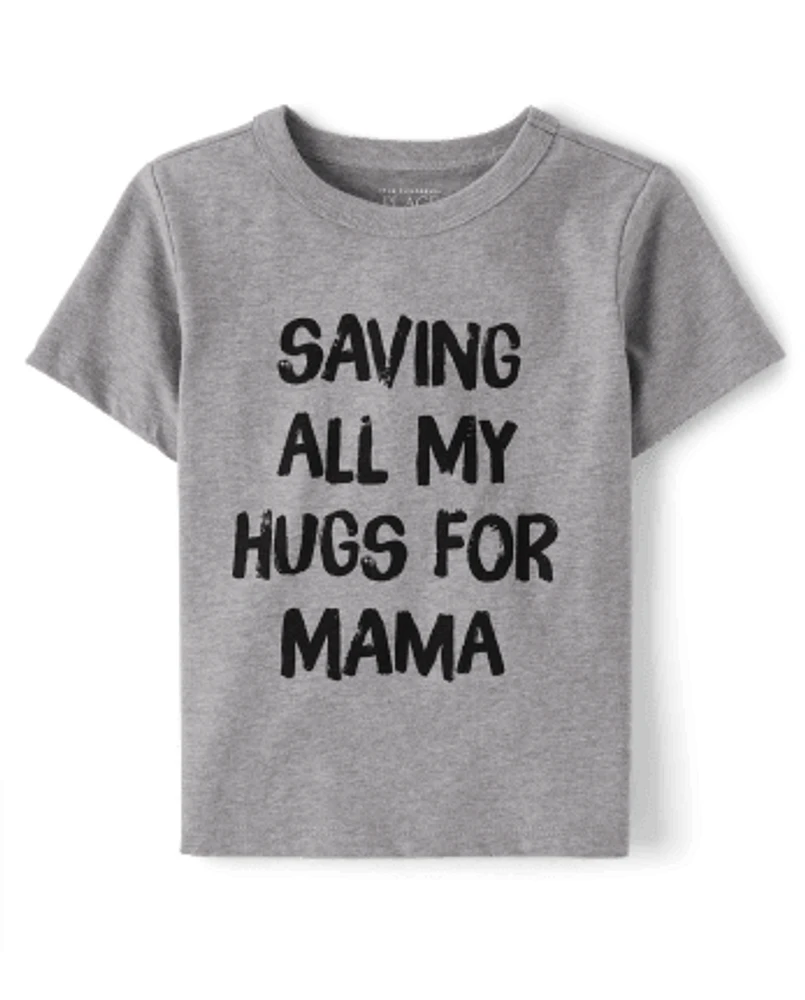 Baby And Toddler Boys Hugs For Mama Graphic Tee