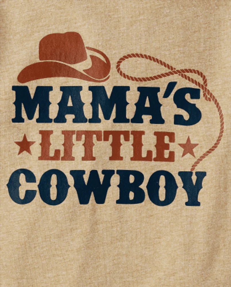 Baby And Toddler Boys Little Cowboy Graphic Tee