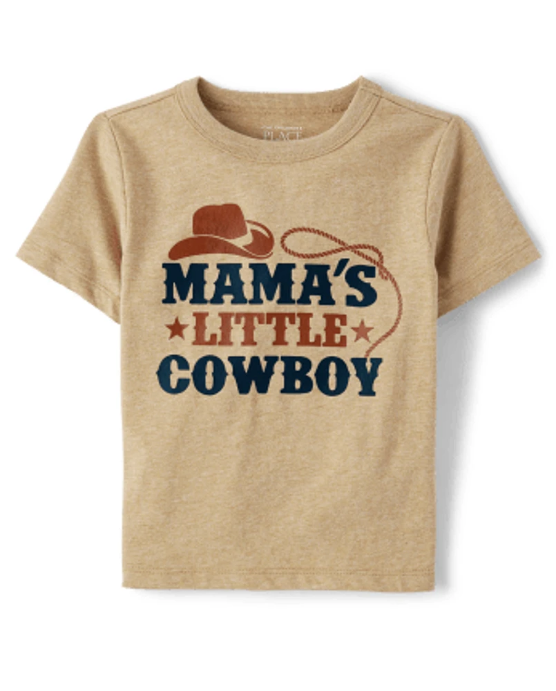 Baby And Toddler Boys Little Cowboy Graphic Tee