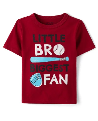 Baby And Toddler Boys Biggest Fan Graphic Tee