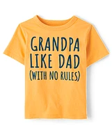 Baby And Toddler Boys Grandpa Like Dad Graphic Tee