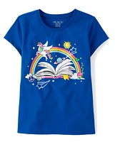 Girls Unicorn Book Graphic Tee