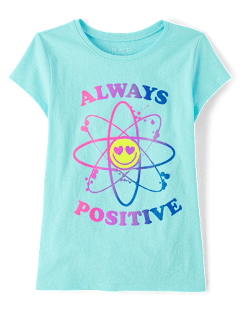 Girls Always Positive Graphic Tee