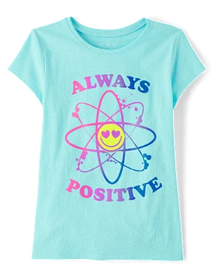 Girls Always Positive Graphic Tee