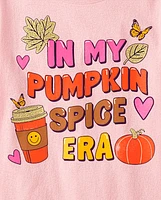 Girls Pumpkin Spice Era Graphic Tee