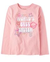 Girls Best Sister Graphic Tee