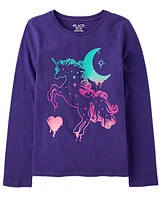 Girls Unicorn Graphic Tee