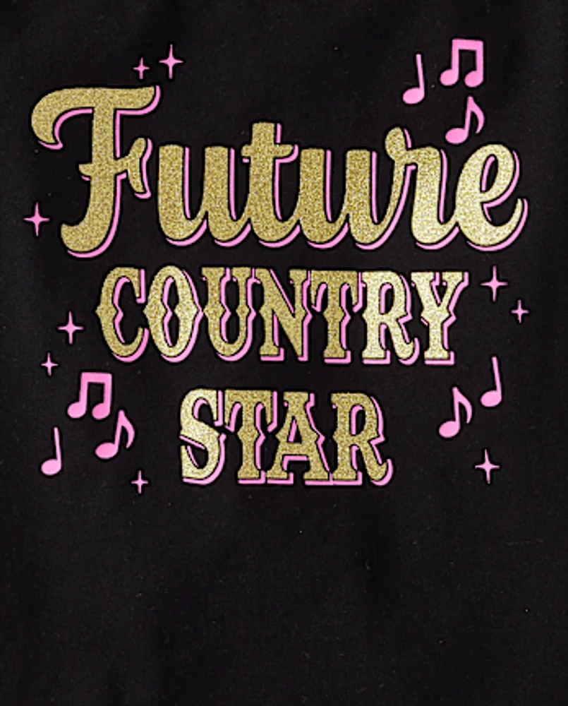 Baby And Toddler Girls Country Star Graphic Tee