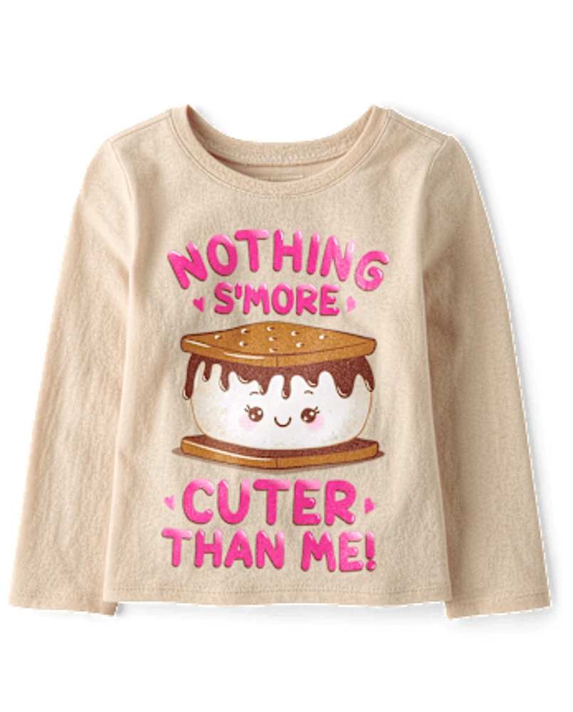 Baby And Toddler Girls S'more Cuter Graphic Tee