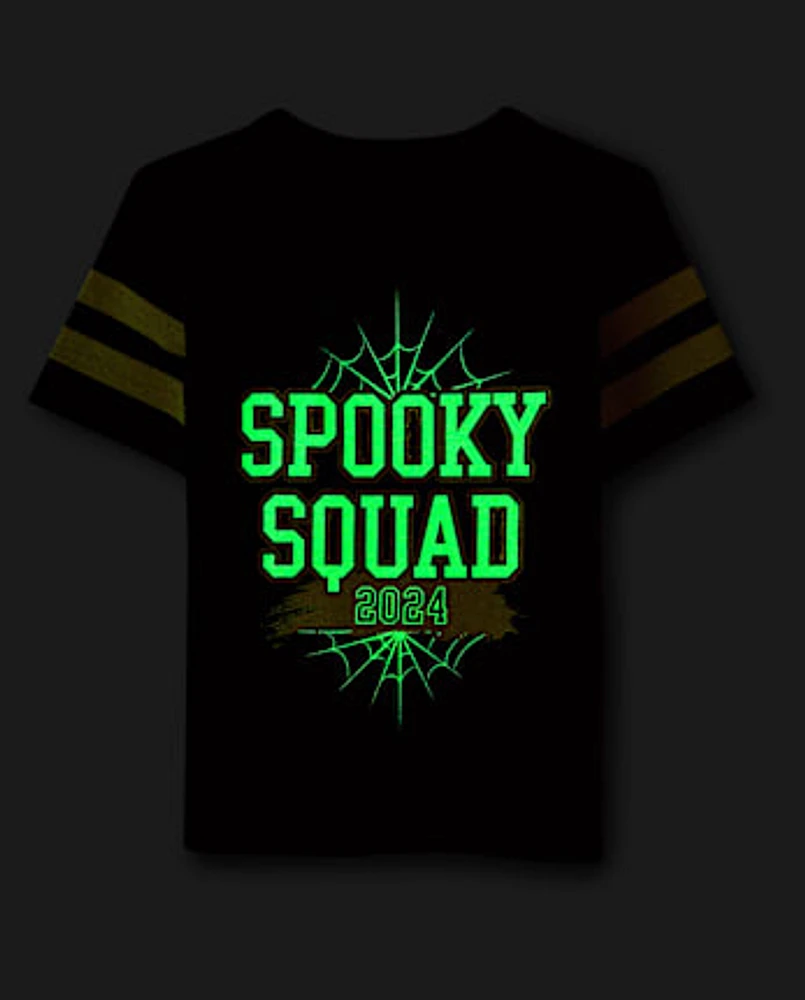 Unisex Baby And Toddler Matching Family Glow Spooky Squad 2024 Graphic Tee