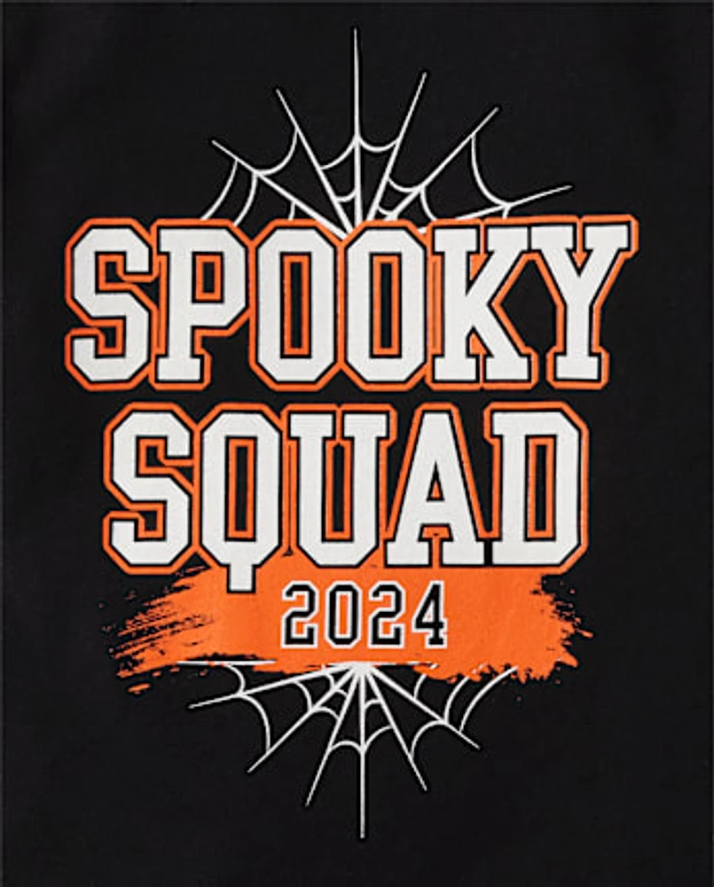 Unisex Baby And Toddler Matching Family Glow Spooky Squad 2024 Graphic Tee