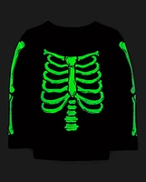 Unisex Baby And Toddler Matching Family Glow Skeleton Graphic Tee