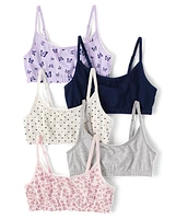 Girls Leopard Bralette 5-Pack