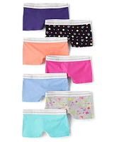 Girls Paint Splatter Girl Short Underwear 7-Pack
