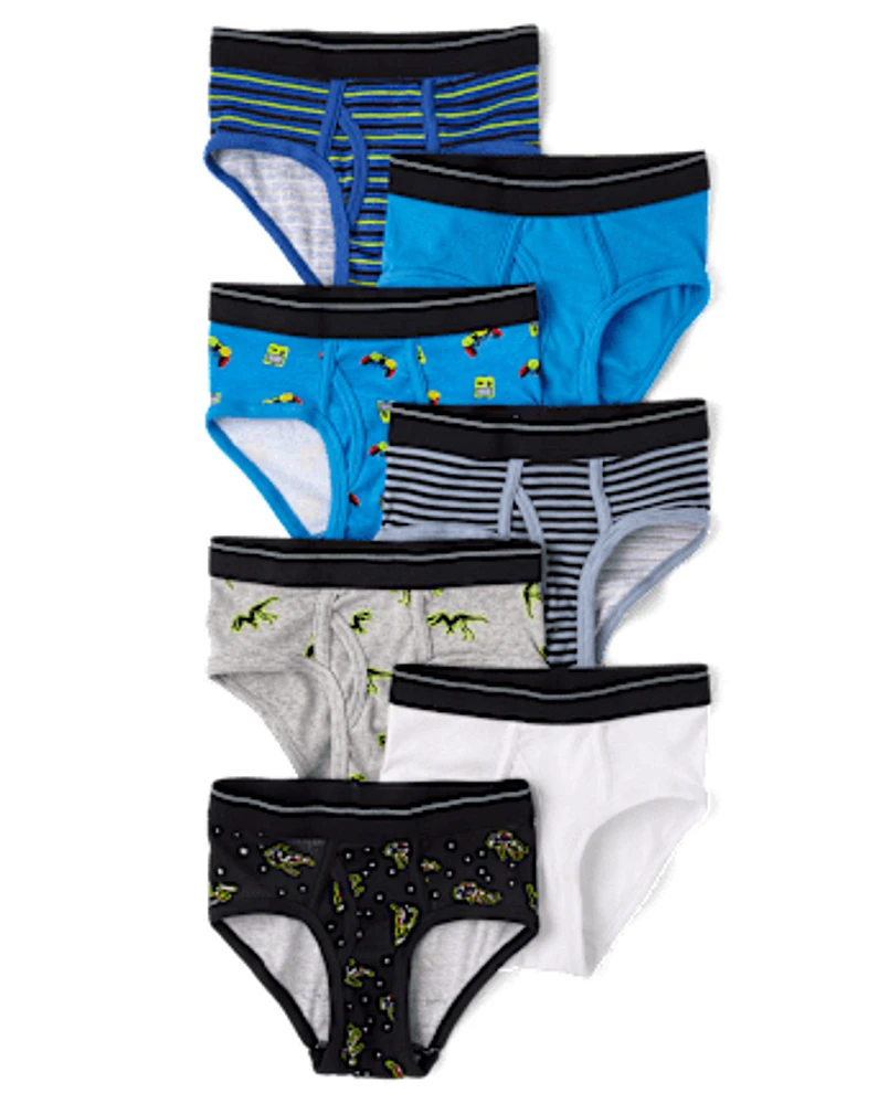 Garçons Dino Brief Sous-vêtement 7-Pack