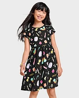 Girls Print Everyday Dress