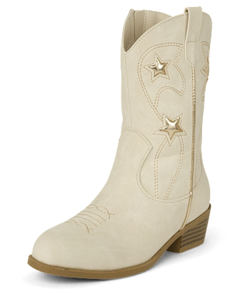 Girls Star Cowgirl Booties