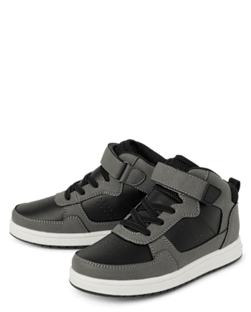 Boys Colorblock Mid Top Sneakers