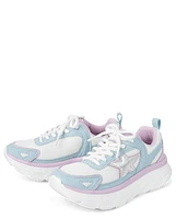 Girls Colorblock Star Running Sneakers