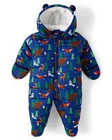 Baby Boys Animal Snowsuit