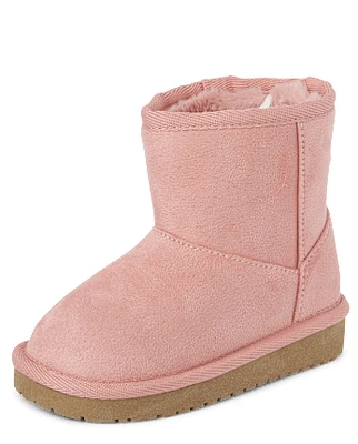Toddler Girls Mid Teddy Boots
