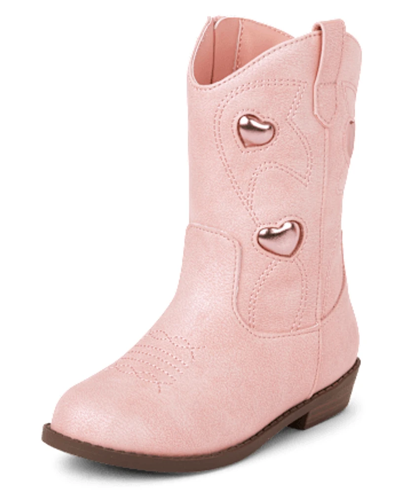 Toddler Girls Heart Cowgirl Boots