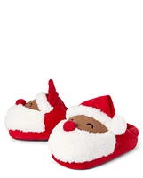 Unisex Kids Matching Family Santa Slippers