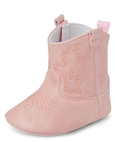 bébés filles chatoiement Stitched Cowgirl Bottes