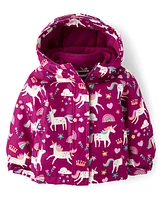 Toddler Girls Unicorn 3 1 Jacket