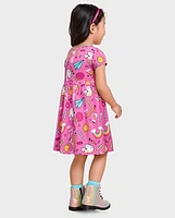 Toddler Girls School Doodle Everyday Dress