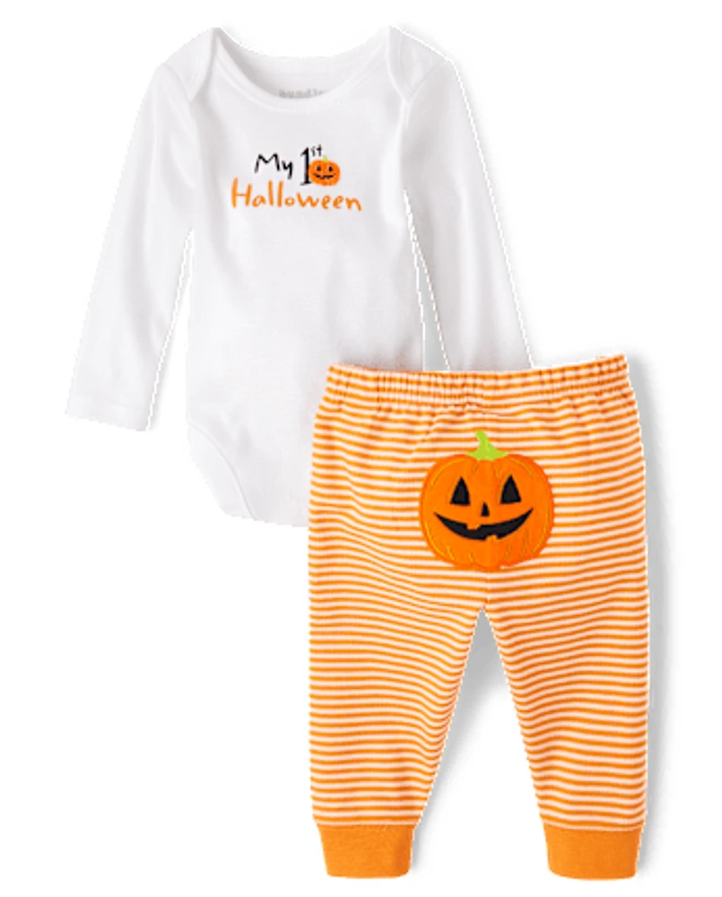 Ensemble de vêtements jeu 2 pièces unisexe Bébé First Halloween