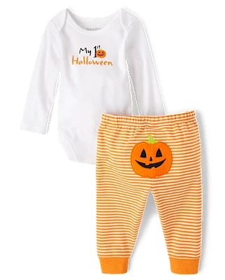 Ensemble de vêtements jeu 2 pièces unisexe Bébé First Halloween