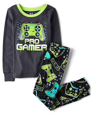 Boys Pro Gamer Snug Fit Cotton Pajamas