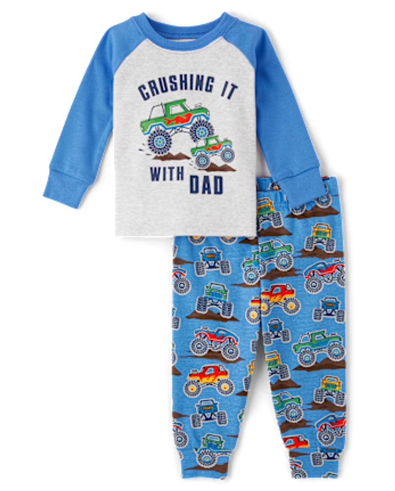 bébé et tout-petit, garçon Monster Truck Snug Fit coton Pyjama