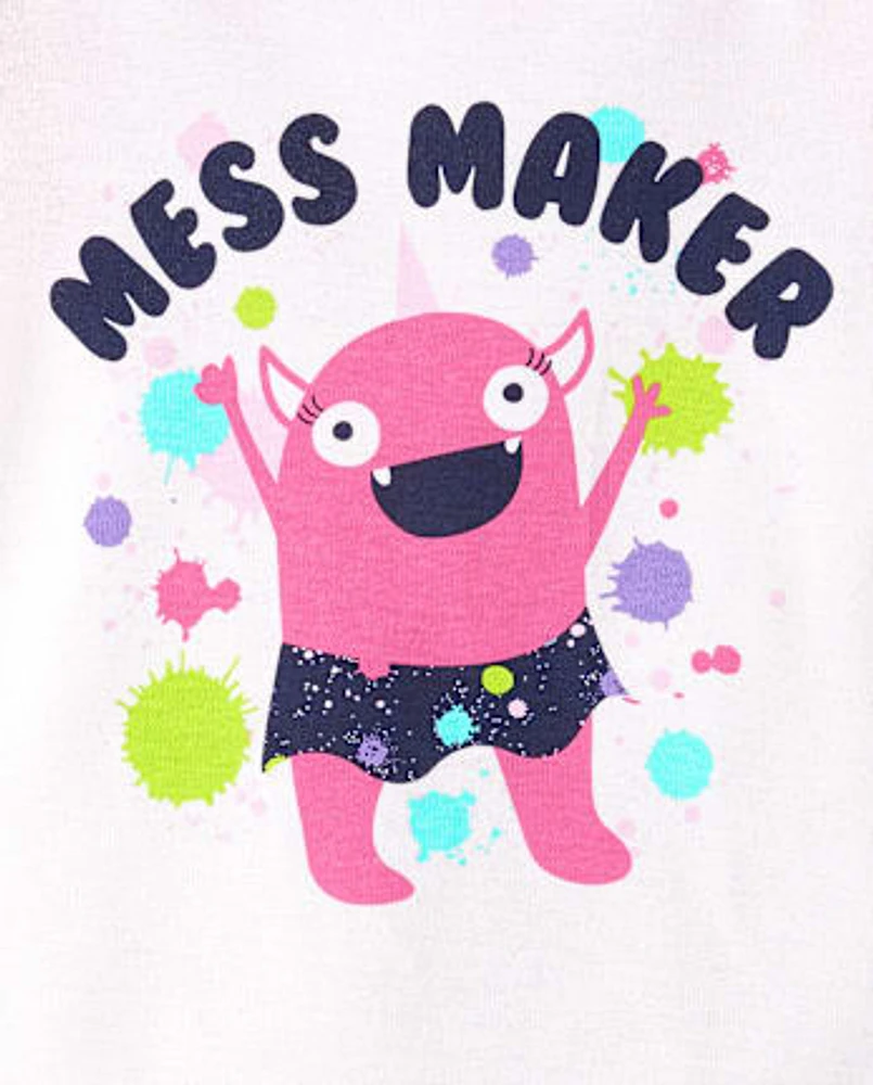 Bébé Et tout-petit, fille Mess Maker Monster Snug Fit coton Pyjama