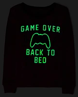 Girls Glow Video Game Snug Fit Cotton Pajamas