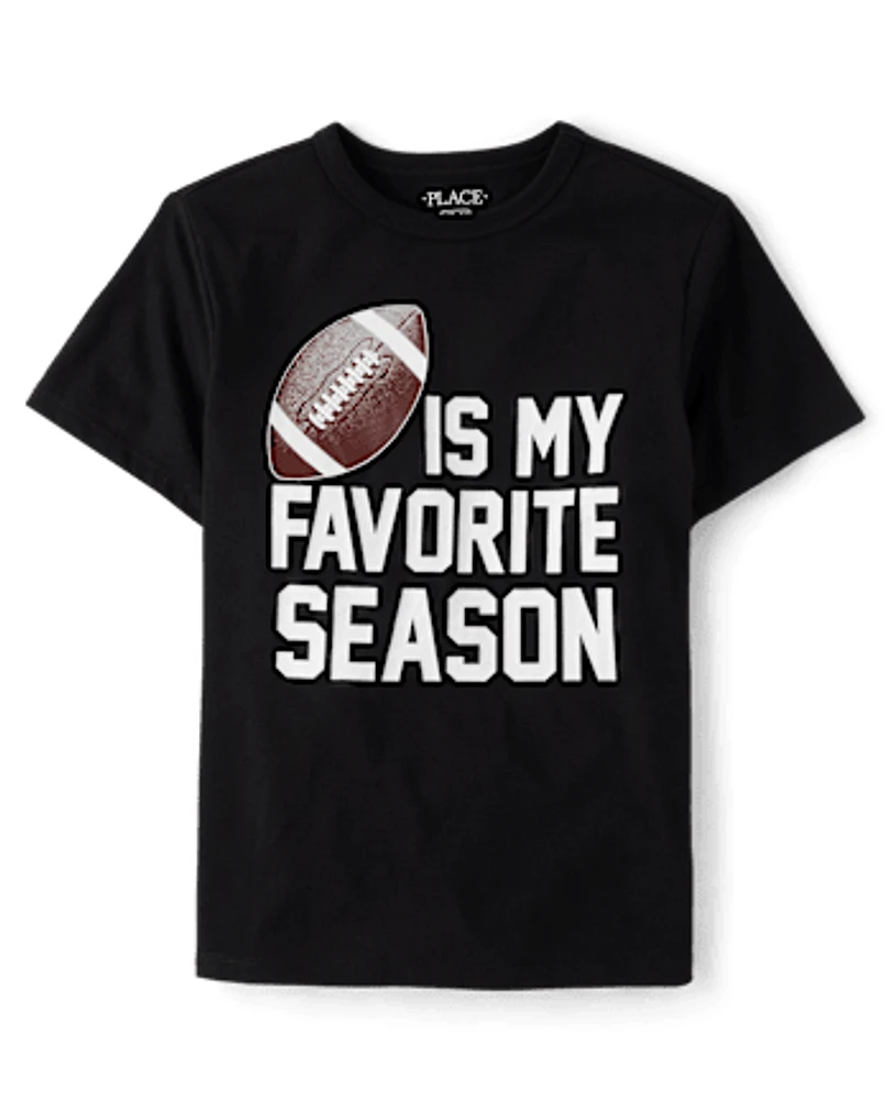 Unisex Kids Football Season Graphic Tee