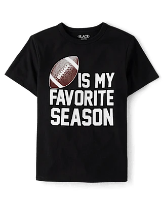 Unisex Kids Football Season Graphic Tee