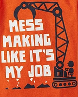 Baby And Toddler Boys Mess Making Graphic Tee