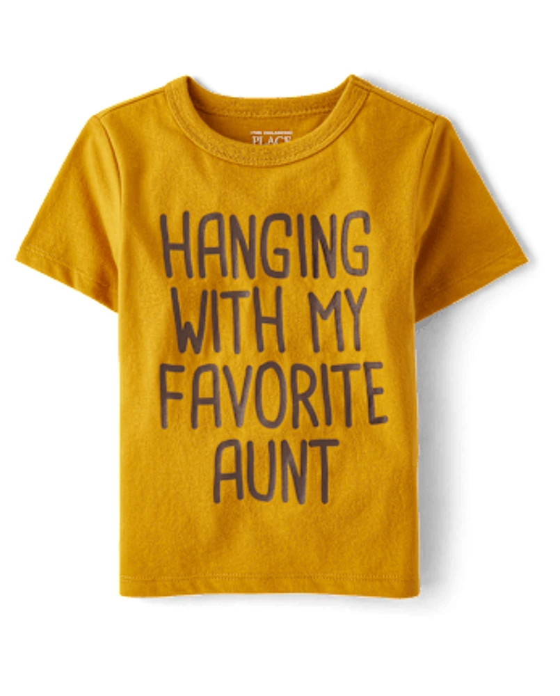 Baby And Toddler Boys Favorite Aunt Graphic Tee