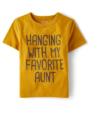 Baby And Toddler Boys Favorite Aunt Graphic Tee