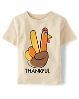 Baby And Toddler Boys Thankful Graphic Tee