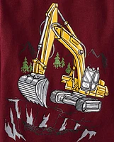 Baby And Toddler Boys Construction Vehicle Truck Graphic Tee