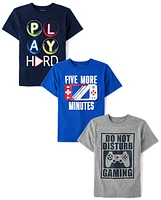 Boys Gamer Graphic Tee 3-Pack