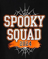 Unisex Kids Matching Family Glow Spooky Squad 2024 Graphic Tee