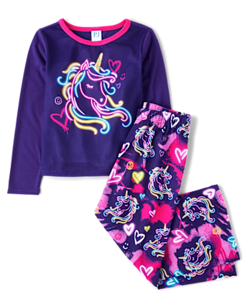 Girls Unicorn Pajamas